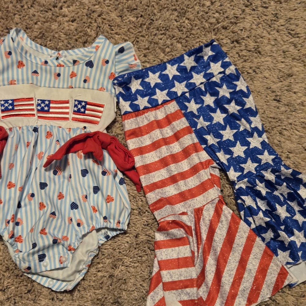 Patriotic Baby Outfit Bundle